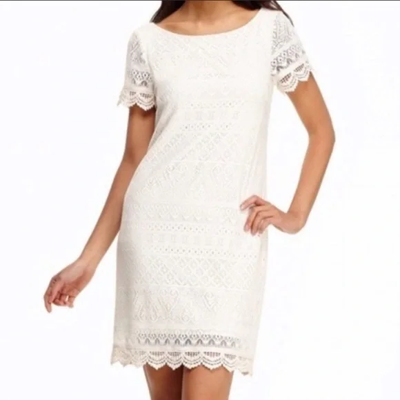 London Style | Dresses | London Style Collection Ivory Lace Shift Dress |  Poshmark